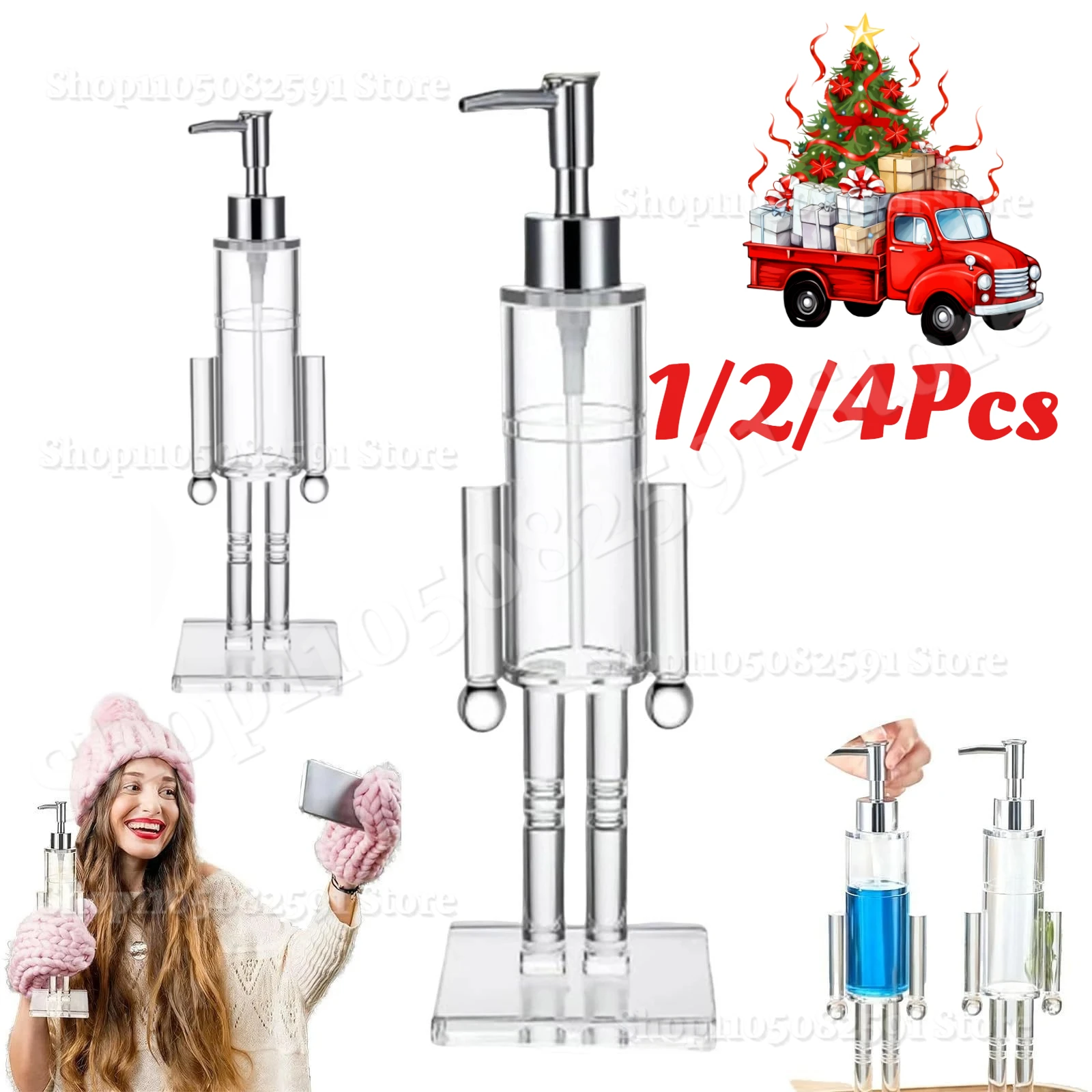 

New Nutcracker Soap Dispenser Plastic Nutcracker Liquid Soap Dispenser Christmas Decorations 2026