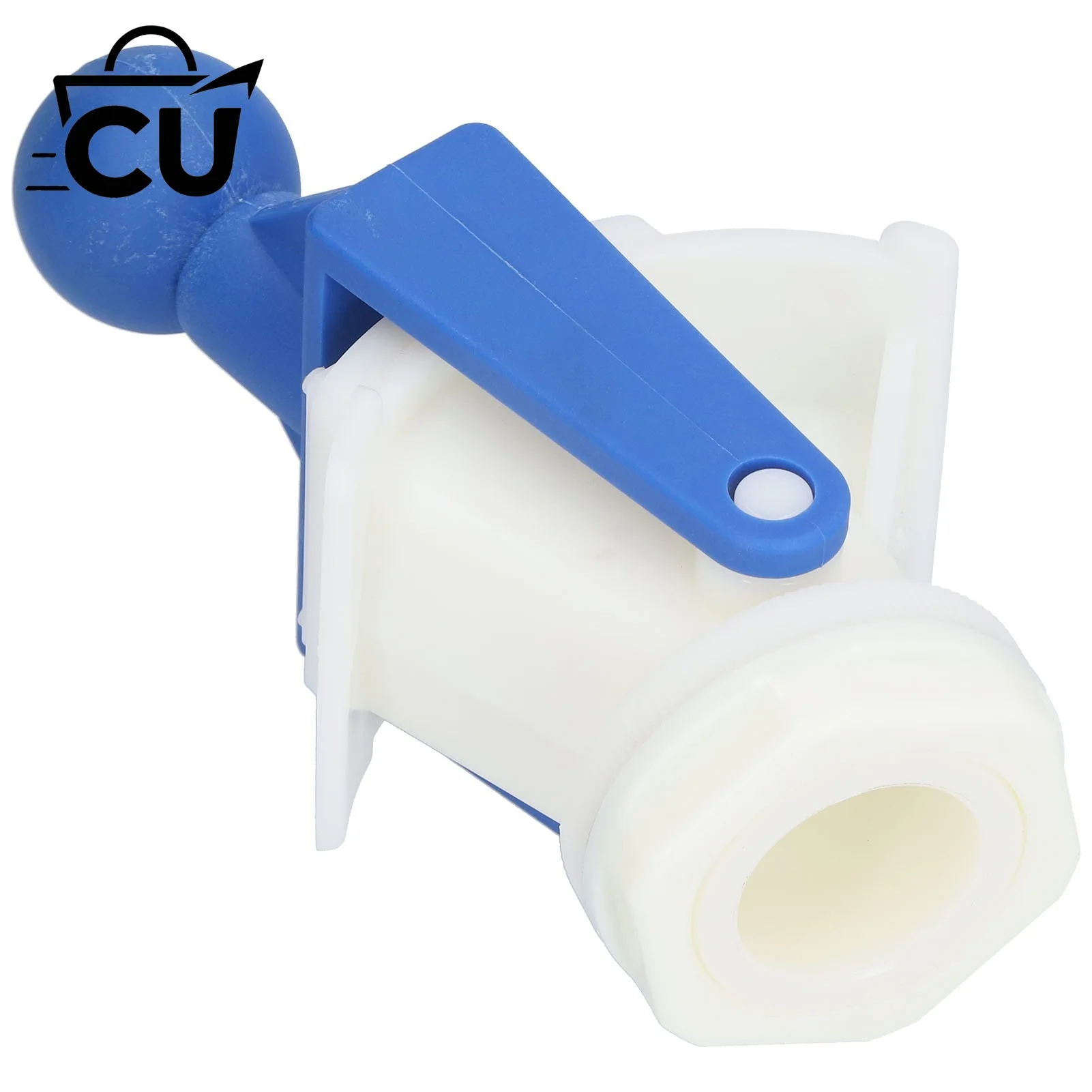 New blue plastic honey outlet valve with switch for beekeeping