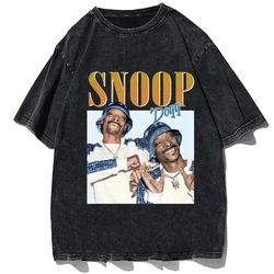 Men Women's Hip Hop Rap Snoop Dogg Bootleg Shirt Fashion Cotton Short Sleeve T Shirts Clothing Printed Oversized Tees Streetwear