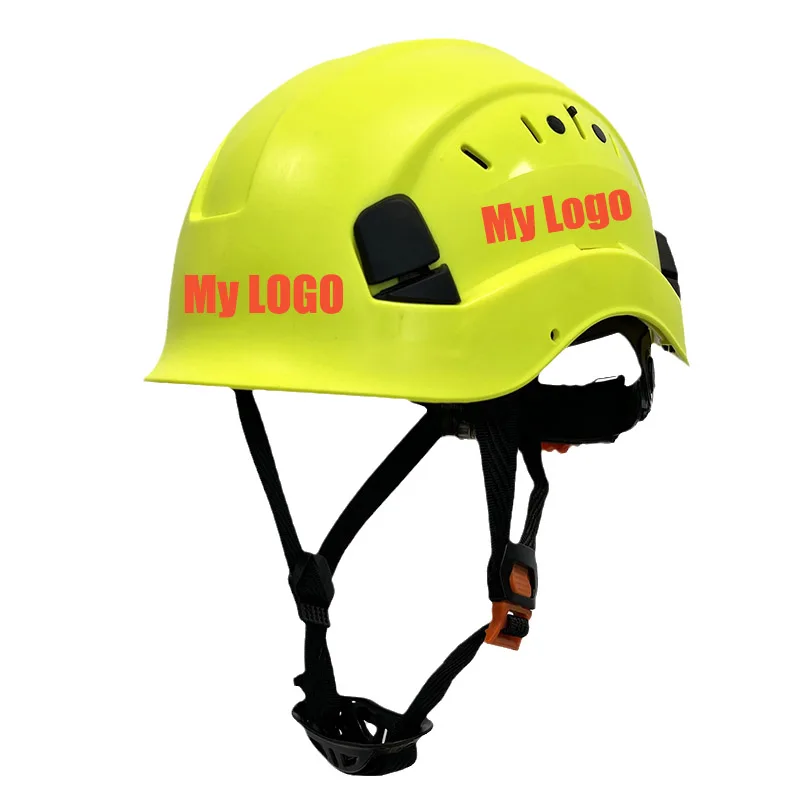 CE Construction Safety Helmet LOGO Customization ABS Hard Hat Light Weight Vented Industrial Work Head Protection Rescue Outdoor