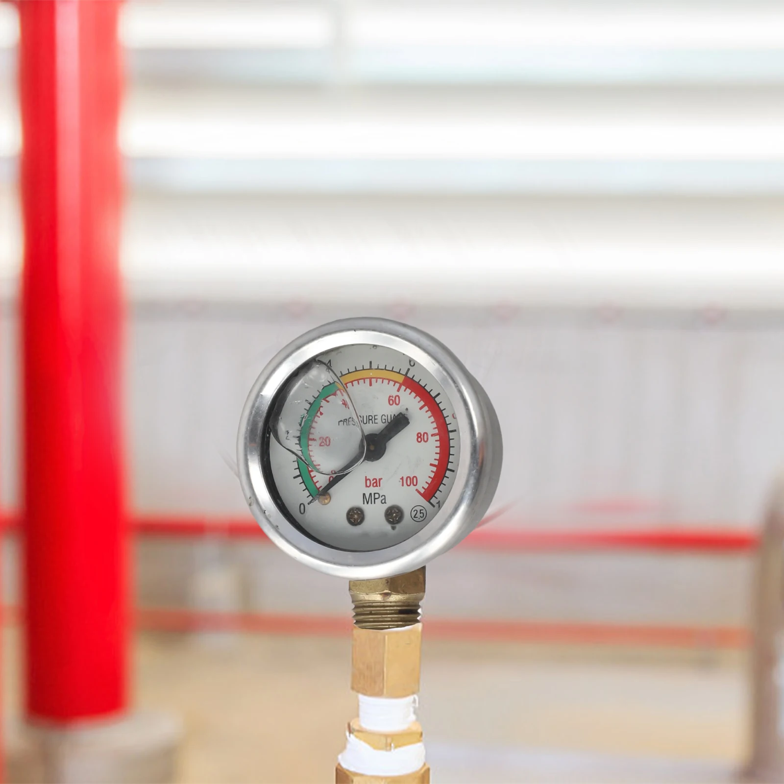 Сельскохозяйственный трехцилиндровый плунжерный насос Манометр Масляный насос высокого давления Наполняющий насос 22/26 30/60 Измерение давления