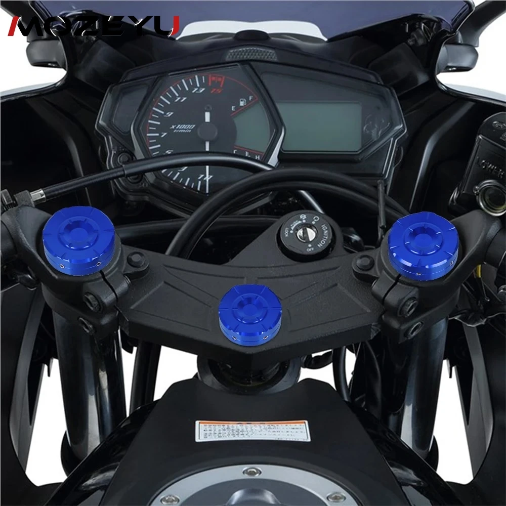 

Front Fork Covers For YAMAHA YZF R25 R3 YZFR25 YZFR3 YZF-R25 YZF-R3 MT03 MT-03 Motorcycle Accessories Triple Tree Stem Yoke Cap