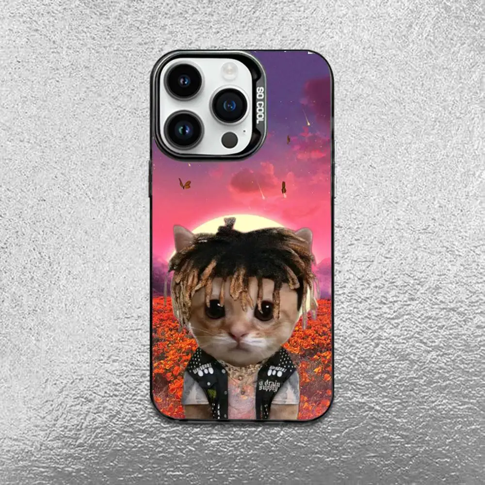 Singer J-Juice W-WRLD Phone Case For iPhone 16,15,14,13,12,11,Mini,Pro,E,MAX Black Candy Matte Shockproof Cover