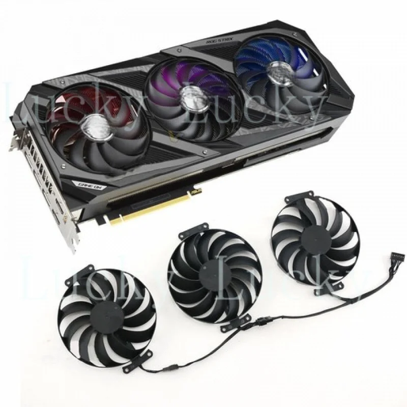 f  For ASUS RTX3090 3080 3070 3060 ROG STRIX Raptor Cooling Fan Cooler T129215SU