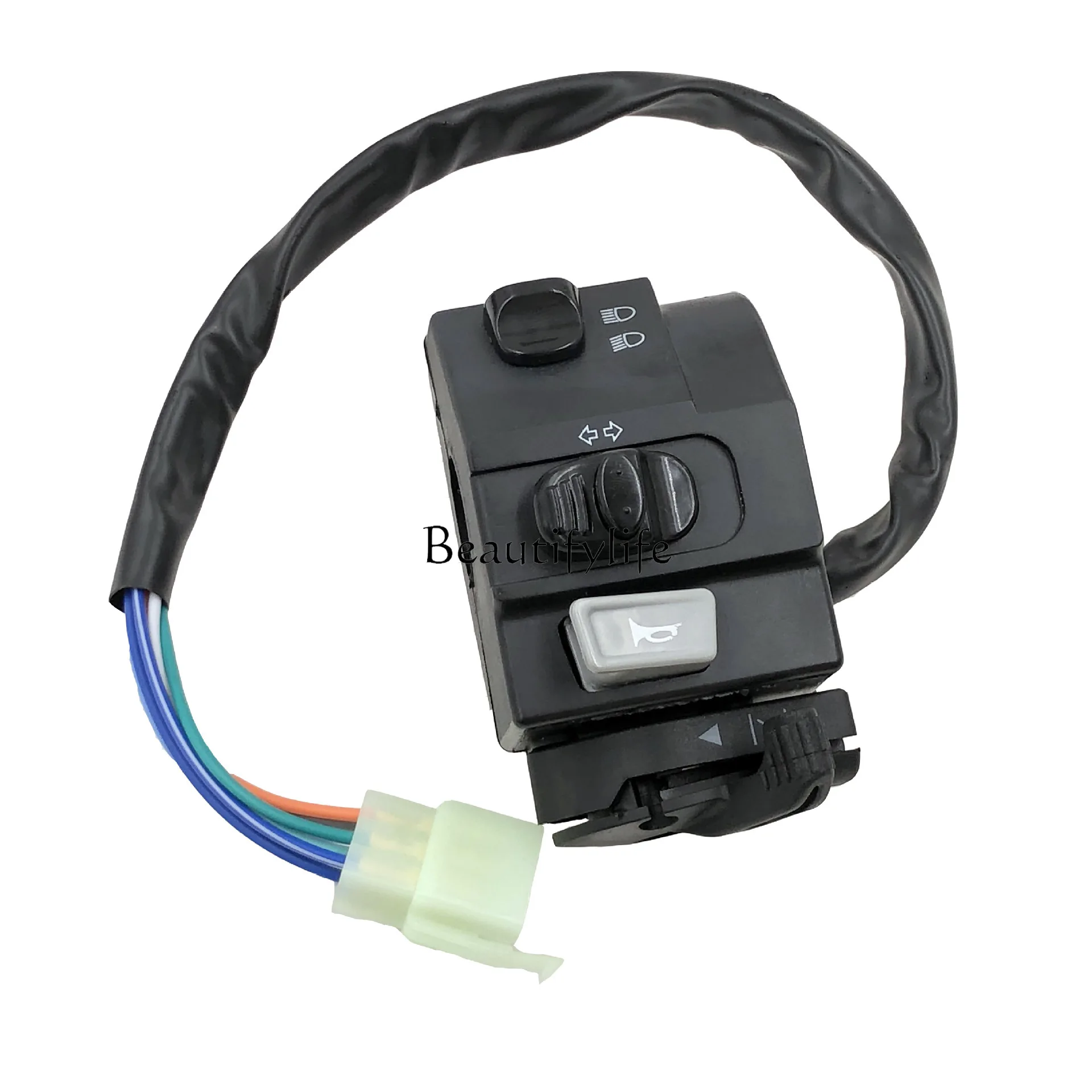 

Motorcycle seat light horn control combination switch electric vehicle accessories headlight assembly