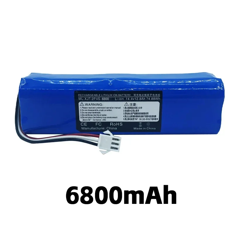 for Xiaomi Lydsto R1 rechargeable lithium-ion , robot vacuum cleaner,viomi s9,battery pack, genuine 12800mAh