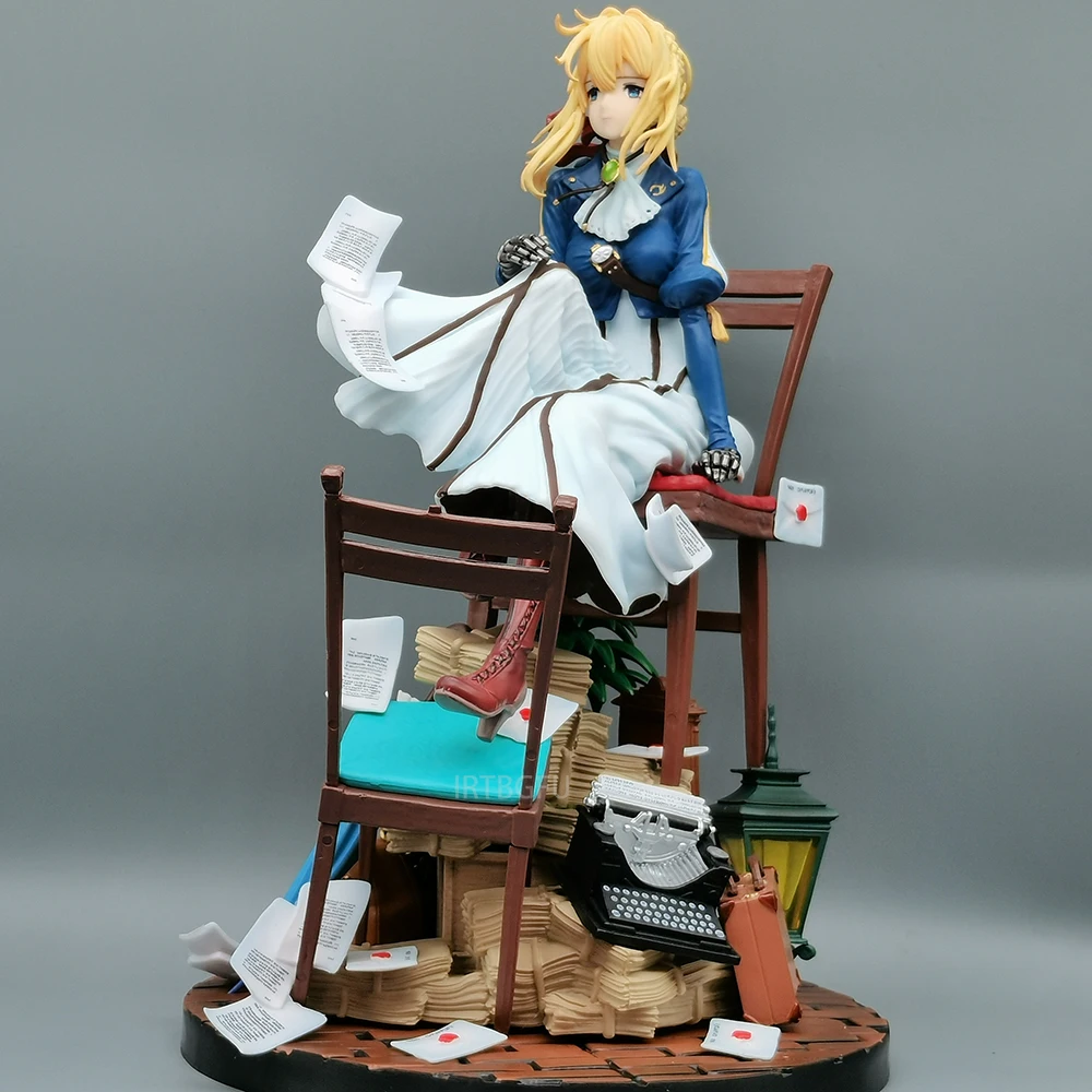 28cm Violet Evergarden Girl Toys Japanese Anime PVC Action Figure Toy Game Collectible Model Doll