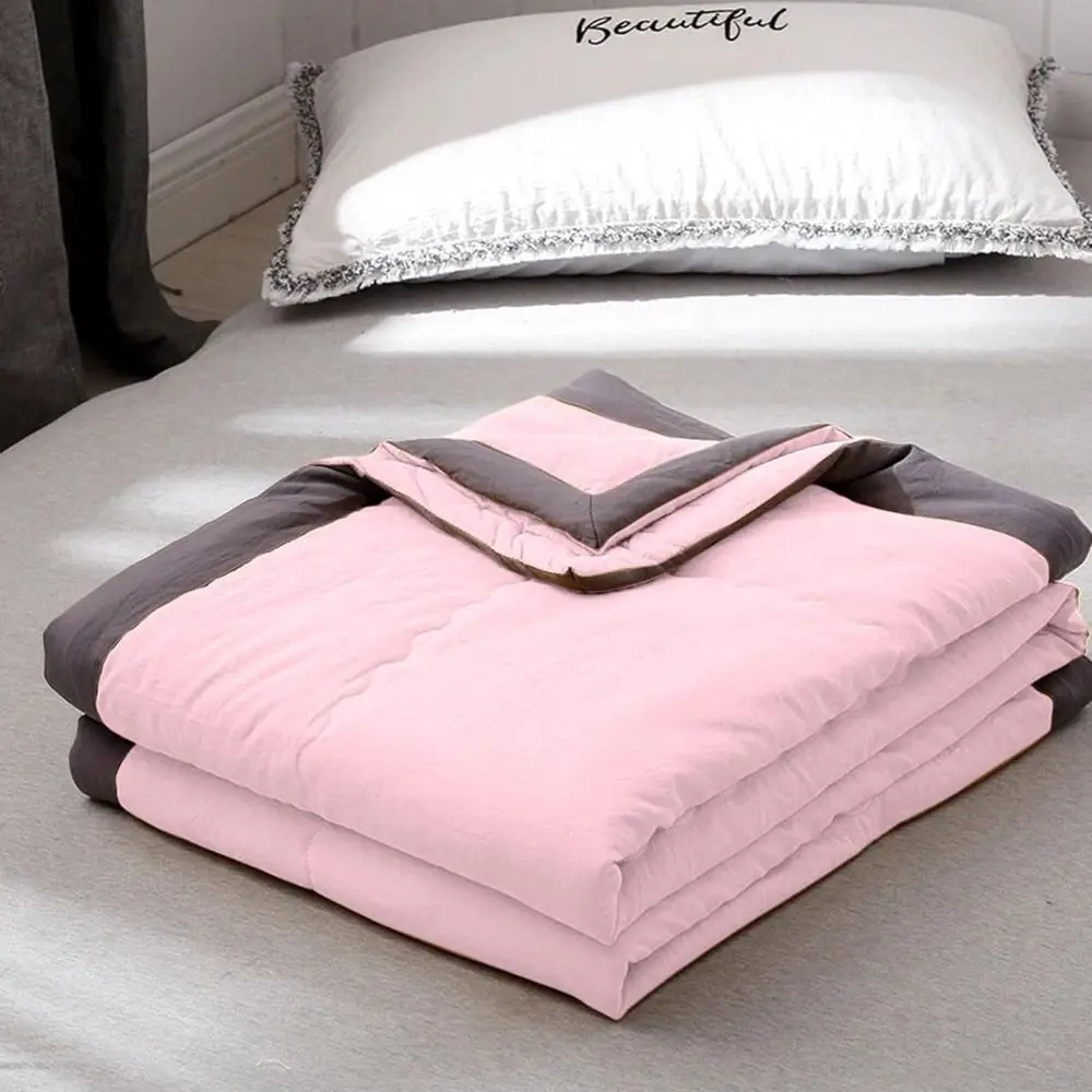 New Double Sided Cooling Blanket Cold Effect Breathable Conditioning Quilt Spring Summer Solid Color Cooler Quilt