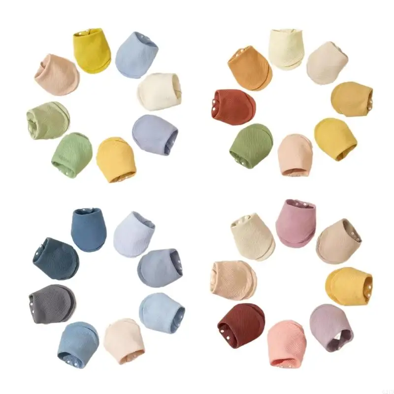 

Pack of 8 Soft Newborns Cotton Towel Kids Bibs Cotton for Feeding & Messy Eater G2TD