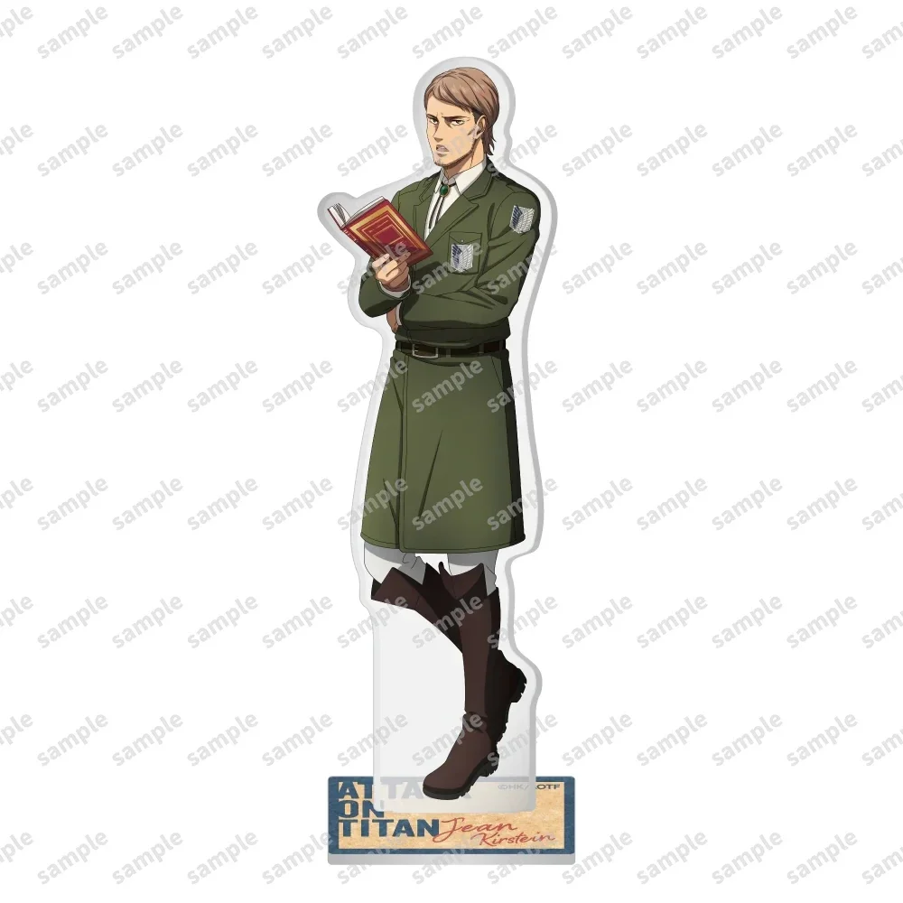 Game Jean Acrylic Stand Doll Anime Hanji Zoe Levi Eren Yeager Figure Model Plate Cosplay Toy for Gift