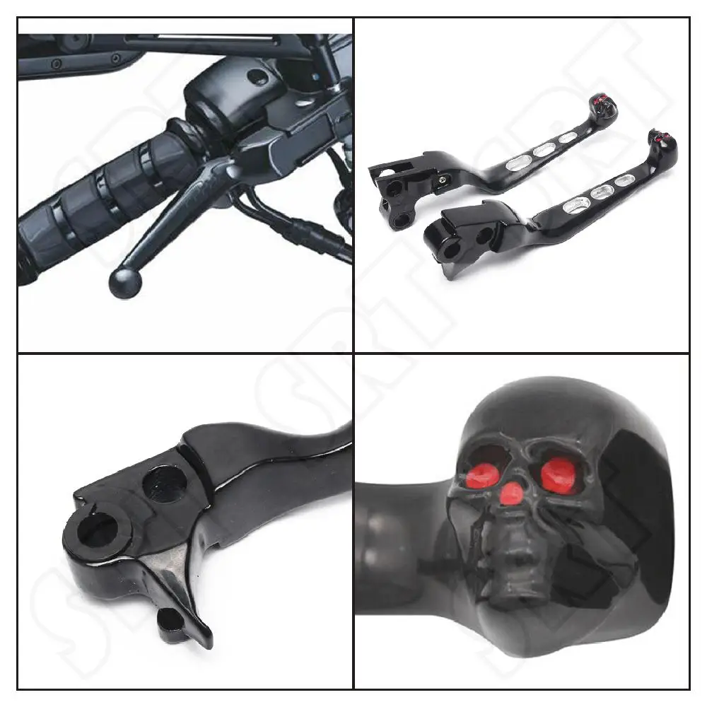 할리 데이비슨 다이나 와이드 글라이드 FXDWG 로우 라이더 FXDL 팻 스트리트 밥 FXDF 1996-2017 오토바이 브레이크 클러치 레버 키트에 적합 