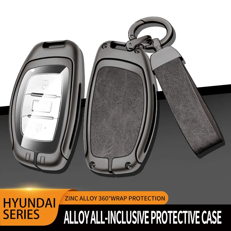 

Zinc alloy Car Fob Key Case Cover be suitable For Hyundai Tucson Creta ix25 ix35 i10 i20 ix20 HB20 Elantra Sonata 2017 2018 2019