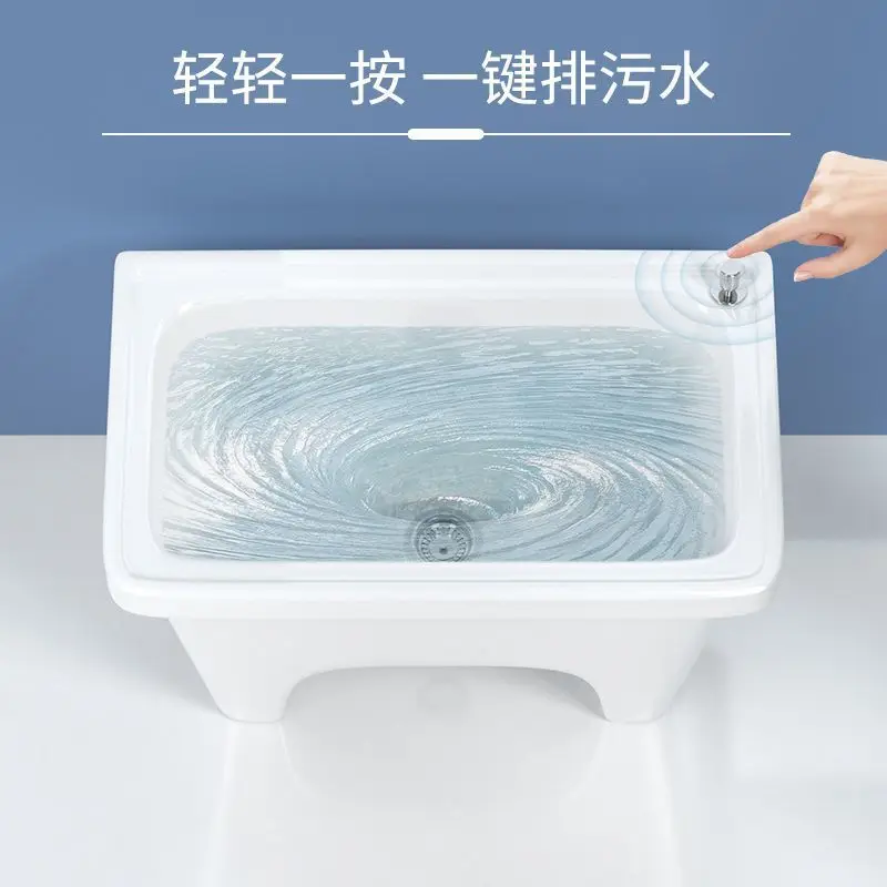 Balcony mop pool Ceramic pool Washing floor basin Sink sink Toilet Floor-to-ceiling household mop basin