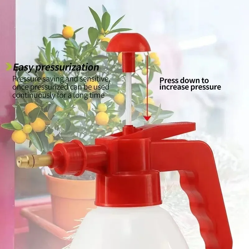 Handheld Garden Pump Pulverizador, Hand Held Lawn Pressão Pulverizador Garrafa para Rega e Pulverização de Ervas Daninhas, 800ml