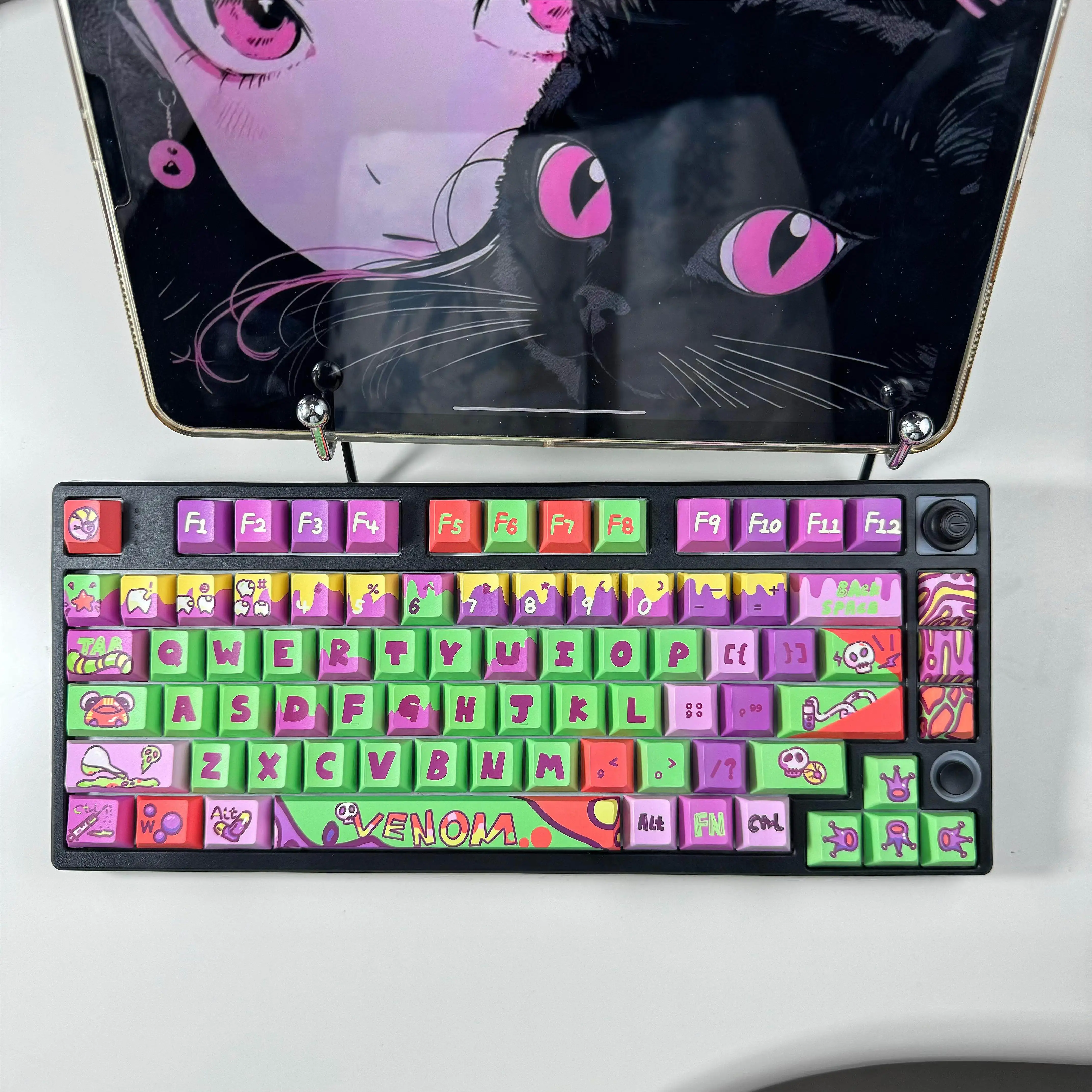 

Graffiti Theme Keycaps Set PBT Cherry/XOA Profile Custom Original Artisan personality Keycap for Mechanical Keyboard Accessories