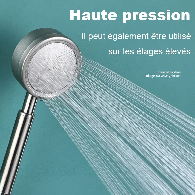 

Душевая насадка высокого давления для ванной комнаты, настенная из нержавеющей стали 304, экономия воды, ручные душевые насадки под давлением с дождевой насадкой