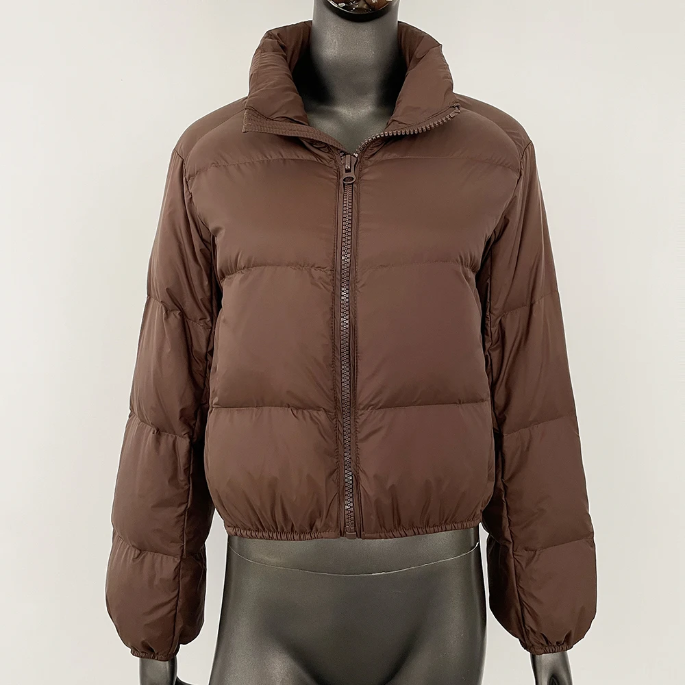 

CXFS осень-зима утепленный пуховик женский воротник-стойка короткое пальто 90% белый утиный пуховик теплая куртка повседневные поездки на работу