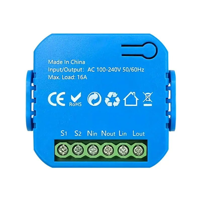 M51K-Tuya Smart Zigbee Switch Module 2 Way Light Control Timing Dual Control 16A Energy Monitor For Google Home Alexa