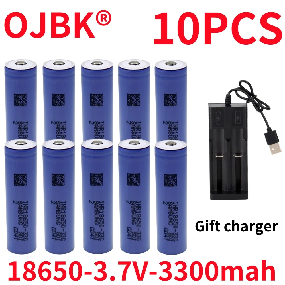 100% new 33G 18650 3300mah battery INR 18650 33G 3.7V discharge 30A dedicated to power battery