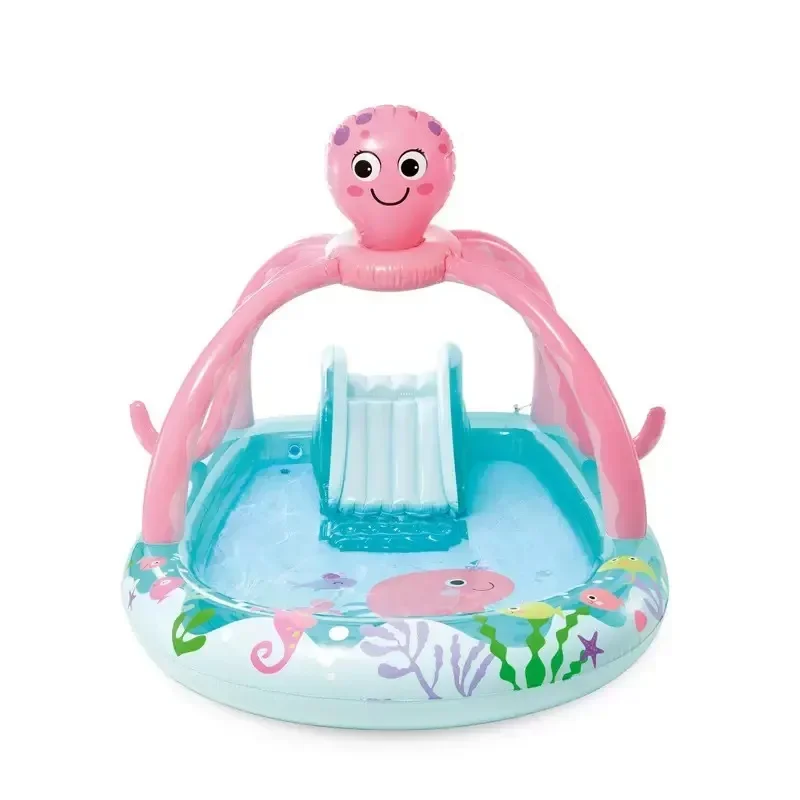 

Octopus Slide Park Pool Inflatable Play Pool Children's Family Swimming, Ocean Ball Pool