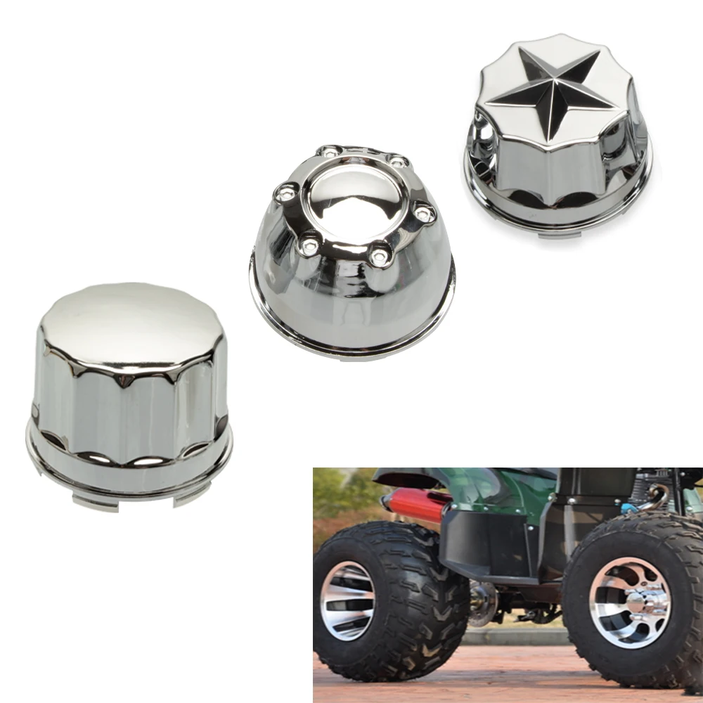 

4pcs/lot Decorative cover electroplating special Hub Caps For ATV UTV Buggy Quad Bike 10 inch 12 inch 14 inch alloy wheels Parts