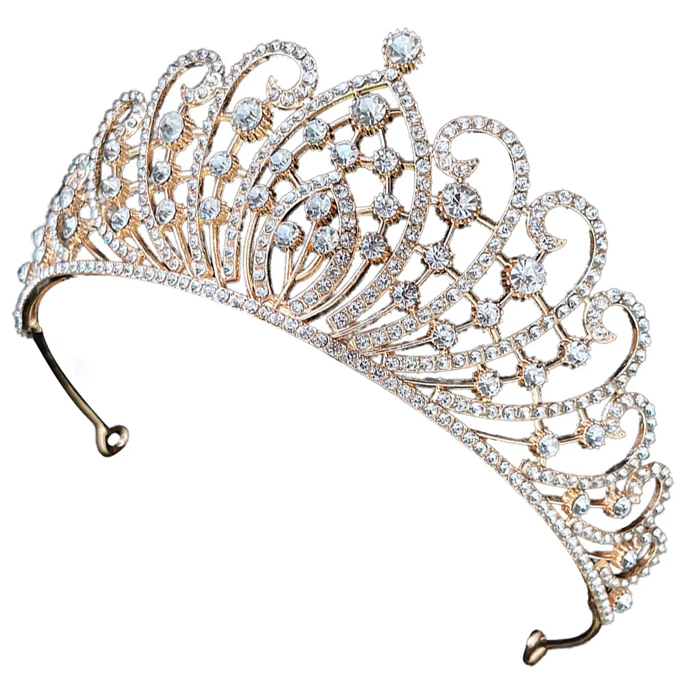 

Rhinestone Wedding Bride Crown Delicate Bridal Headband Comfortable for Wedding Party Evening Banquets Hair Accessories