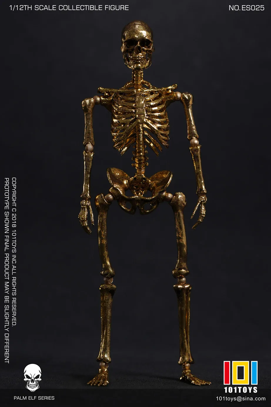 

Коллекционная фигурка-скелет в масштабе 1:12 с золотой розой, золотистое тело, коллекционные украшения