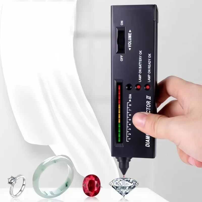 

Diamond Tester Pen & Moissanite Tester Pen - Portable Thermal Conductivity Meter for Loose Diamond Authenticity Testing Tool