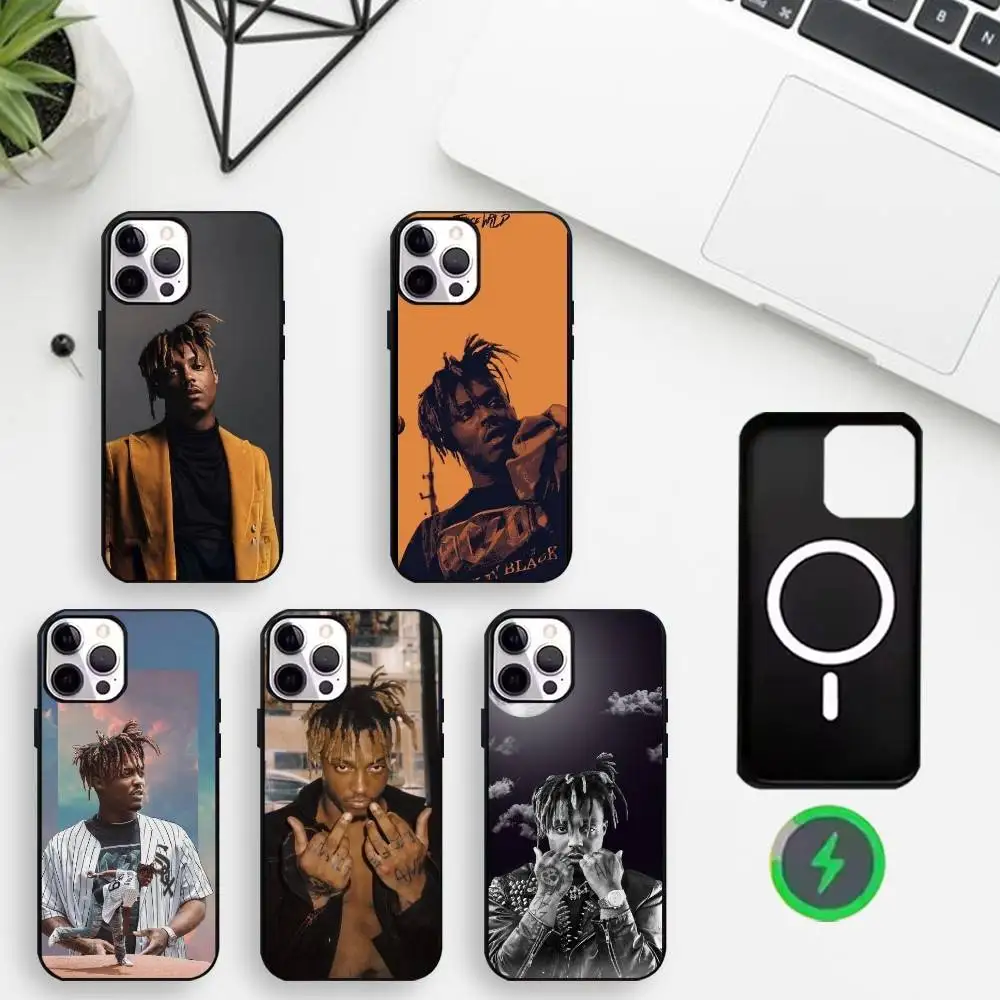 

Singer J-Juice WRLD Phone Case For iPhone17,16,15,14,13,12,Wireless charging protective case soft cover