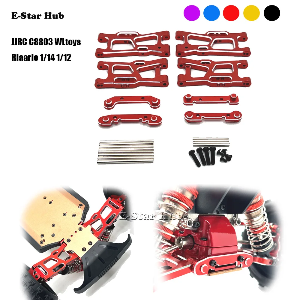 

Front and Rear Swing Arm Fixing Components for JJRC C8803 WLtoys RIaarIo 1/14 1/12 Metal Upgrade Parts Rc Crawler Car Buggy