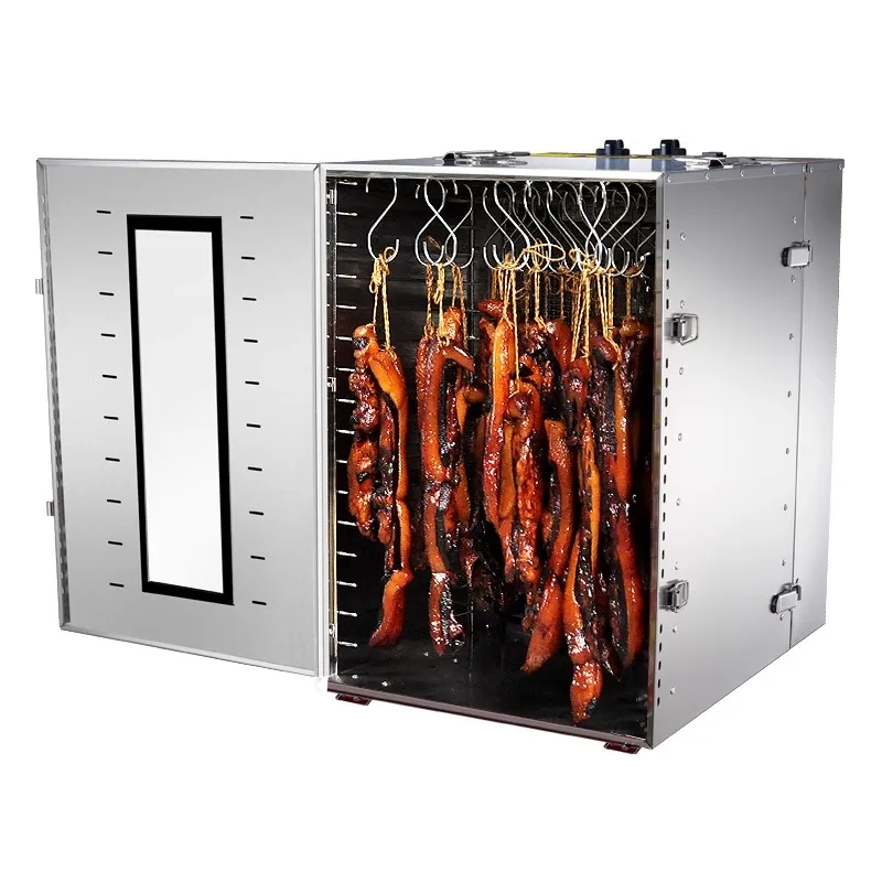 Secador de tocino para alimentos, tabla de salsa de tocino seco de carne para el hogar, deshidratación de salchichas de pato, secador de aire comercial