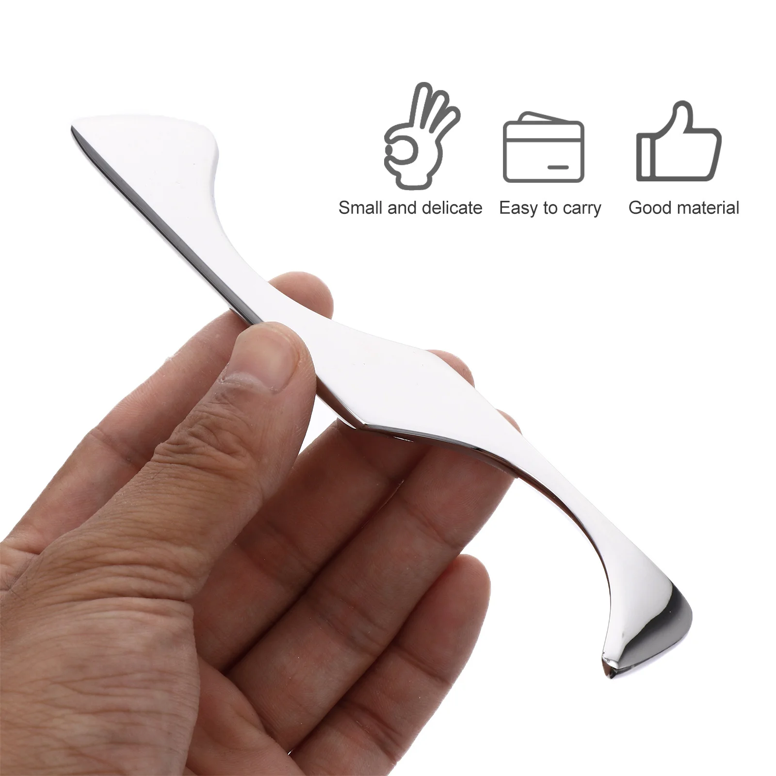 

Stainless Steel Massage Scraper Ergonomic Anti-Slip Design For Body Face Neck Legs Arms Feet Muscle Recovery Tool