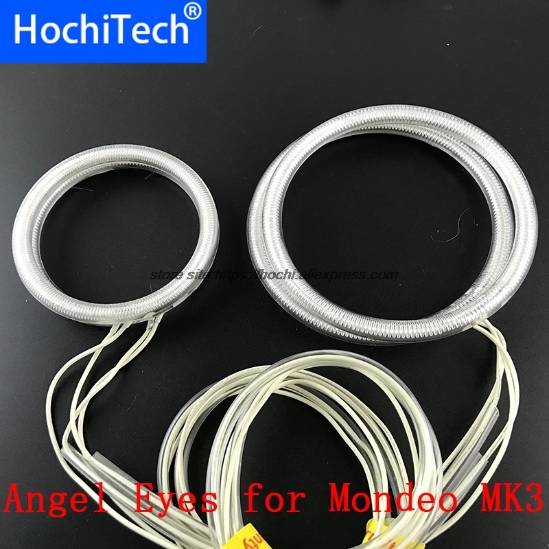 

HochiTech for FORD Mondeo MK3 2001 02 03 04 2005 2006 2007 WHITE 6000K CCFL Headlight Halo Angel Demon Eyes Kit Angel Eyes Light