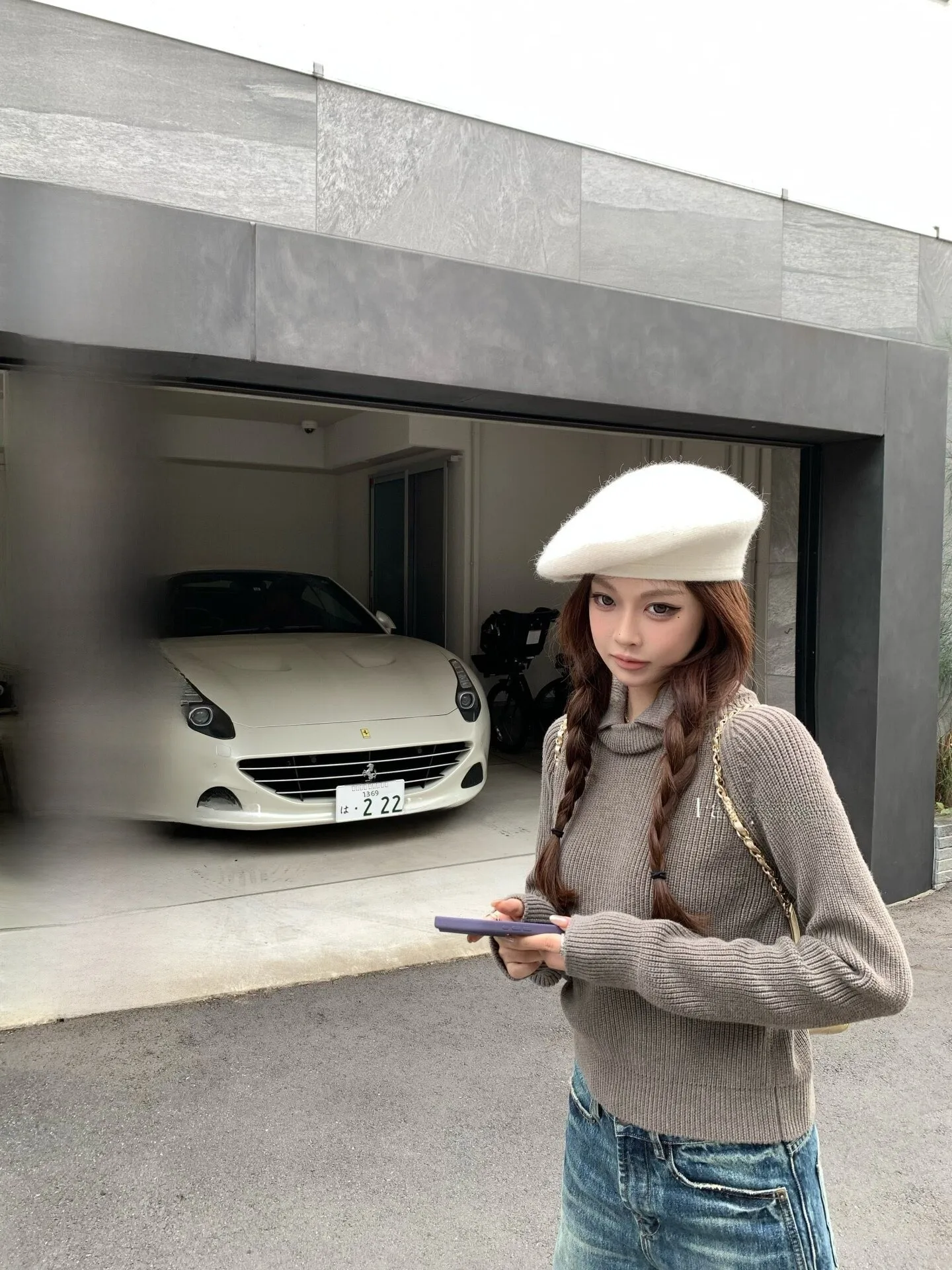 

Modern Recall ato Hero Women's Knitted Sweater Collared Olive een Fine Stripe Woolen Winter Warm Faion Top