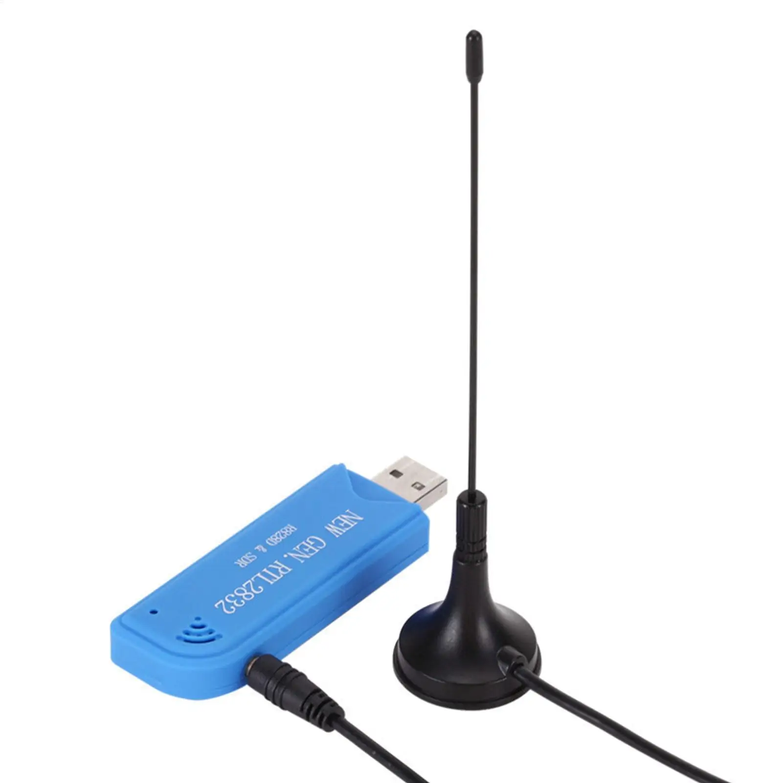 R828D&SDR Radio Receiver RTL-SDR USB Stick With Antenna RTL2832 ADC Chip And MCX Connector bandwidth between 25 MHz and 1760 MHz