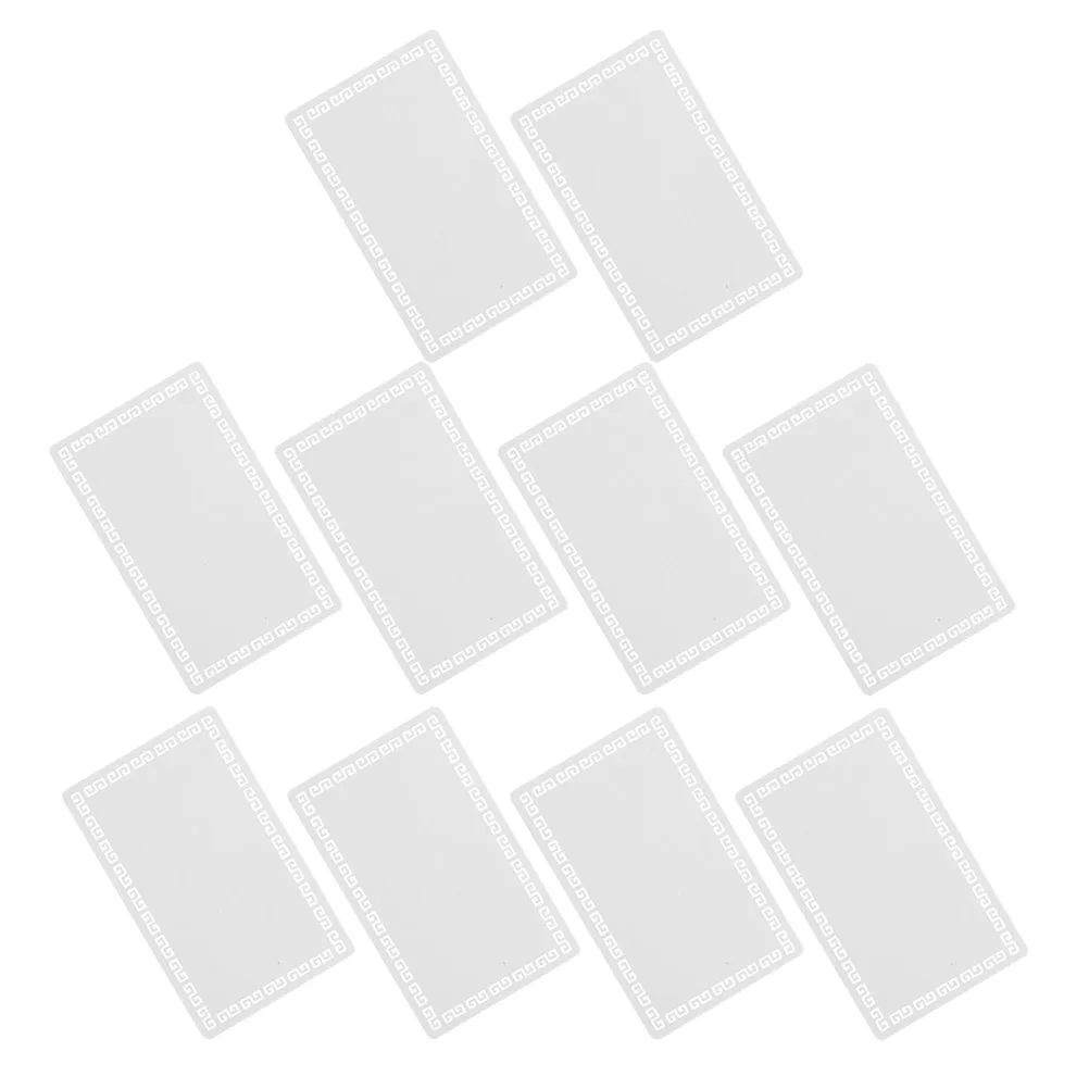 

10Pcs Aluminum Alloy Sublimation Blank Cards Business DIY Printing Custom Personalized Cards Buisness Card Disposable Place Mat