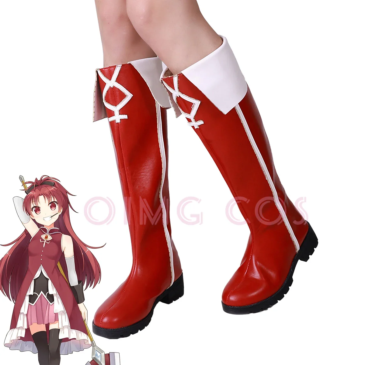 Puella Magi Madoka Magica Sakura Kyouko Cosplay Shoes Anime Role playing props Chinese Style  men Halloween for Game