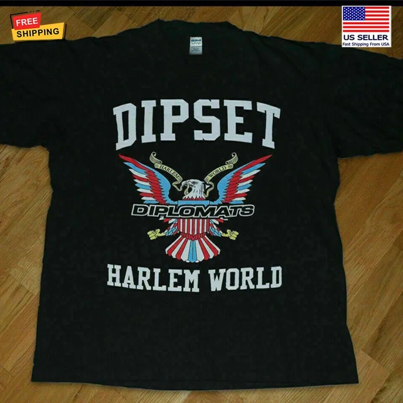 Винтажная футболка Dipset Stars Immunity с одной стороны, новый Gildan, подарок для фаната