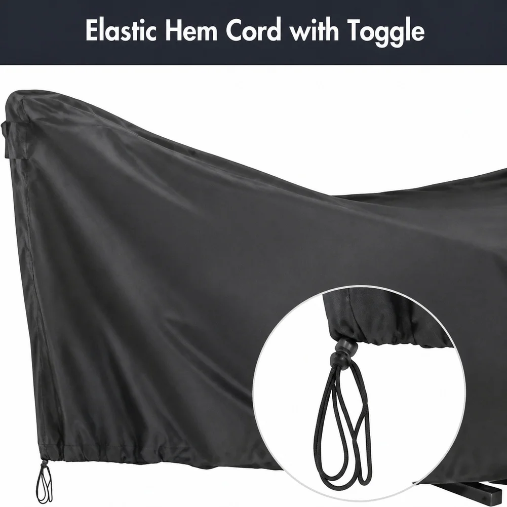 Outdoor Hanging Chair Cover for Weather Against Rain Dust and Sun Exposure with Elastic Hem and Breathable Vents