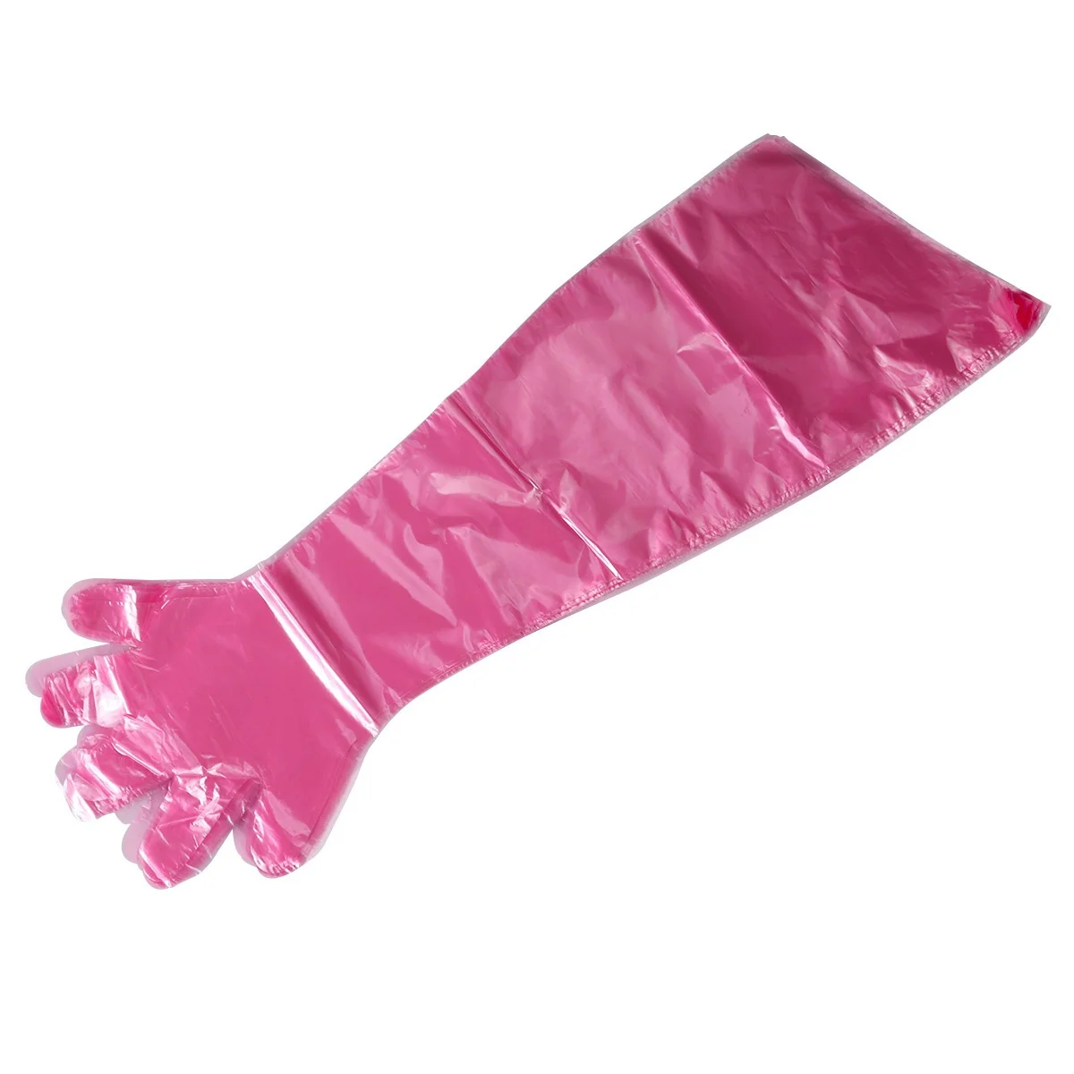 

50Pcs Long Arm Gloves Disposable Plastic Film for Cattle Sheep Farm Use 85Cm Eco-Friendly Flexible Ovarian