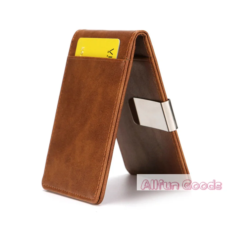 [TG835] 다기능 슬림 메탈 클램프 지갑 카드 홀더 - Bifold Leather Wallet 리뷰 및 가격