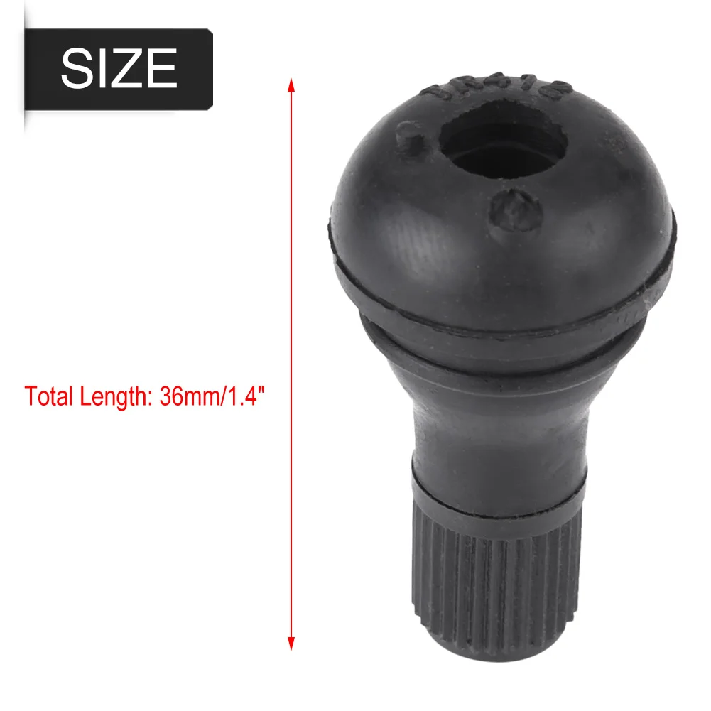 10Pcs Universal TR412 Snap-in Car Tubeless Tyre Valve Stems Rubber Copper Vacuum Tire Air Valve for Auto Motorcycle Moto