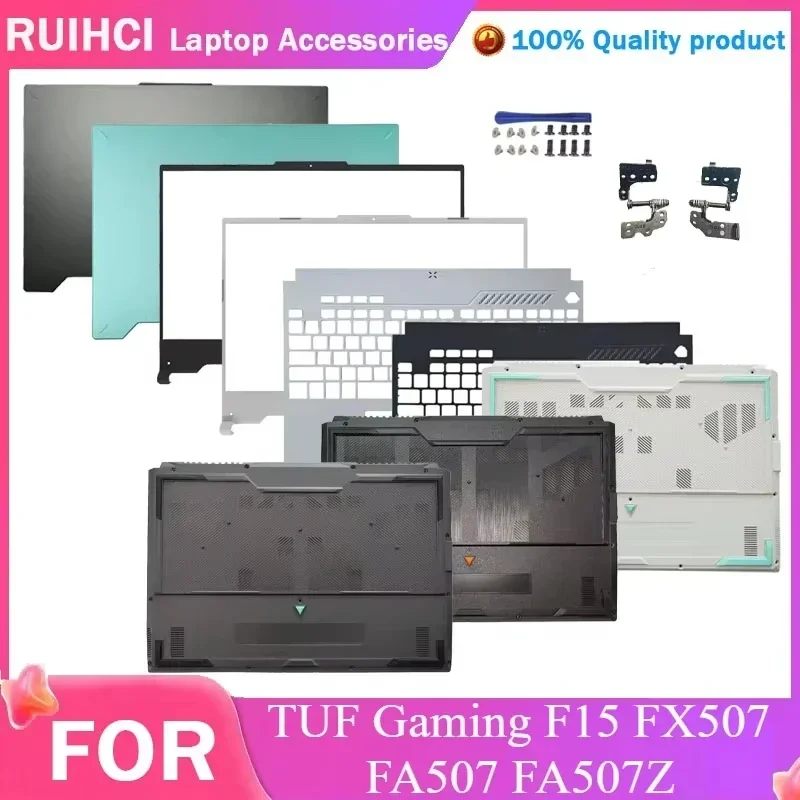 New For ASUS TUF Gaming F15 FX507 FA507 FA507Z Laptop LCD Back Cover Front Bezel Palmrest Upper Top Lower Bottom Case 15.6 Inch