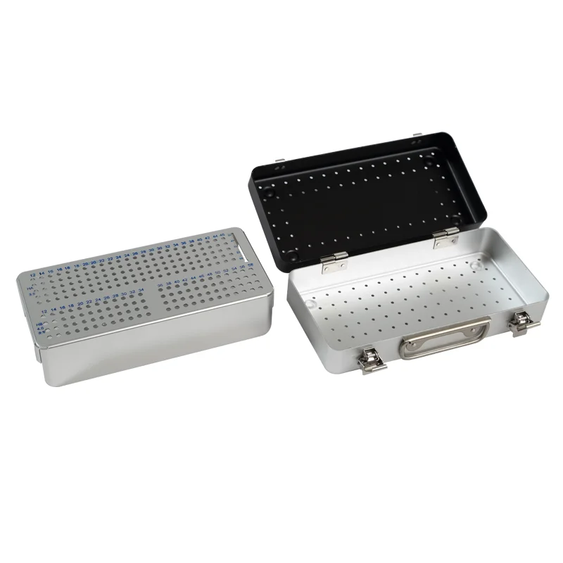 aluminum alloy stainless steel metal surgical tray box container case basket upper limb screw implants sterilization