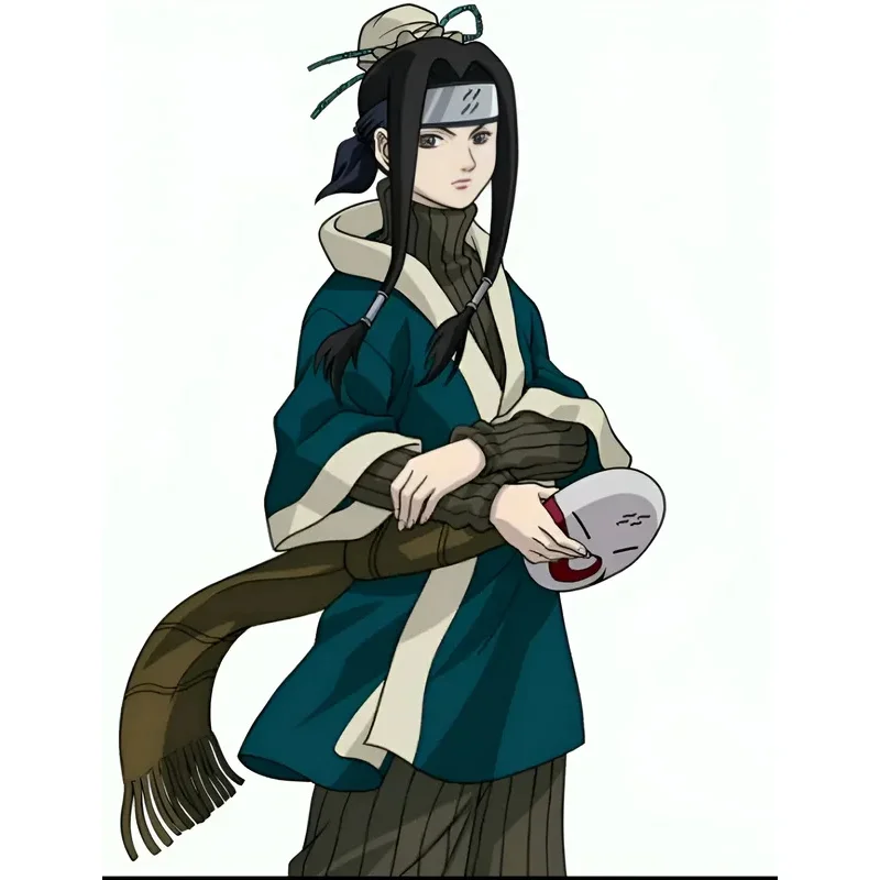 DY20JP Anime Land of Water Yuki Clan Haku Cosplay Costume Hair Headwear Black Long Double Pnytail Comic Wig25