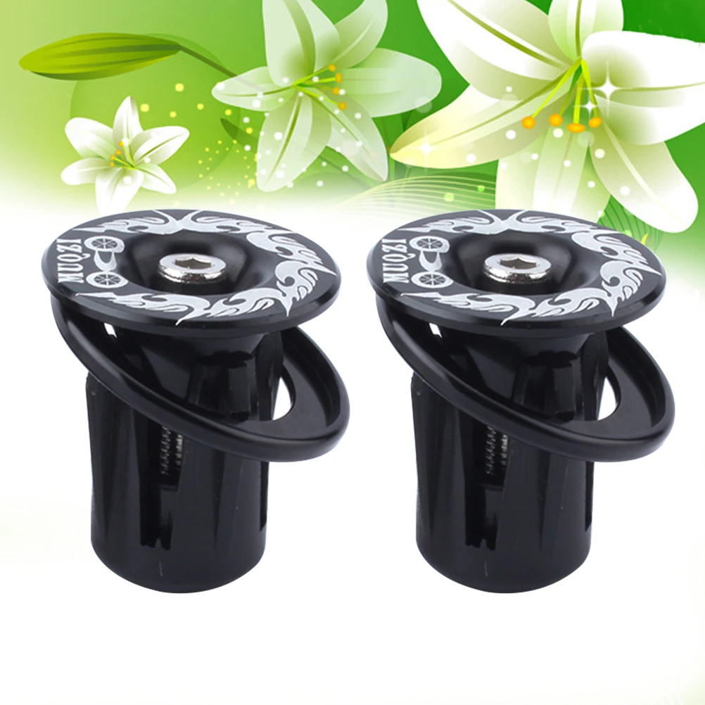 Tampas de extremidade do guiador da bicicleta, extremidades da barra para bicicletas de montanha, dobrável, liga de alumínio, leve e durável