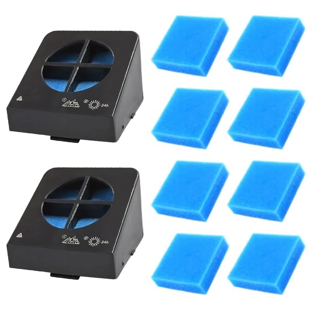 For Eureka NEW400 Vacuum Cleaner Filter Replacement Set 2 Filters and 8 Cotton Elements for Effective Dust Capture