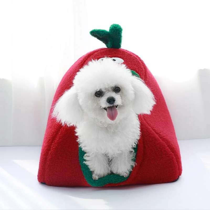 thickened-closed-type-winter-warm-sleep-nest-for-small-to-medium-dogs-and-cats-teddy-bichon-puppy-deep-sleep-bed-mat