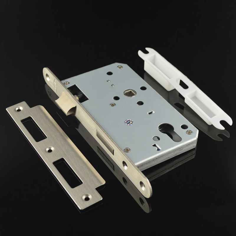 ใหม่ 1 ชิ้นสแตนเลส Fire-proof ประตูล็อค Body 6572/7265 โรงพยาบาลสํานักงานเหล็กไม้ประตูล็อค Body 24 สแควร์/รอบหัว