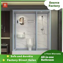 ll-in-one Bathroom Hotel Tent Overall Bathroom Shower Room Finished Product Integrated Bathroom Rental Hotel Shower With Toilet